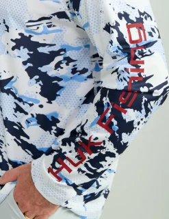 Huk Gear Performance Tops-KC Print Icon Performance Crew Naval Academy Grazier
