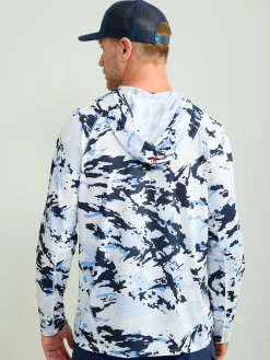 Huk Gear Performance Tops-KC Print Icon Performance Hoodie KC Naval Academy Grazier