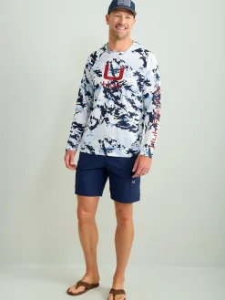 Huk Gear Performance Tops-KC Print Icon Performance Hoodie KC Naval Academy Grazier