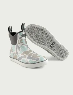 Huk Gear Boots & Shoes|Rainwear-KC Print Rogue Wave Boots KC Volcanic Ash Camo