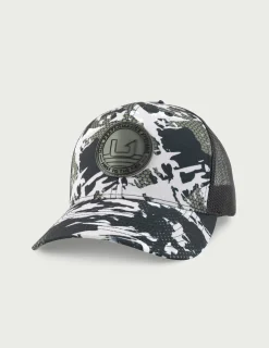 Huk Gear Hats-KC Printed Circle Patch Trucker Hat KC Black Grazier