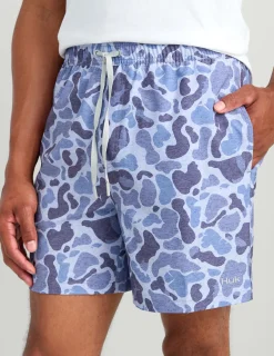 Huk Gear Swim-KC Pursuit Volley Swim Short KC Water Camo