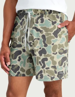 Huk Gear Swim-KC Pursuit Volley Swim Short KC Volcanic Ash Camo