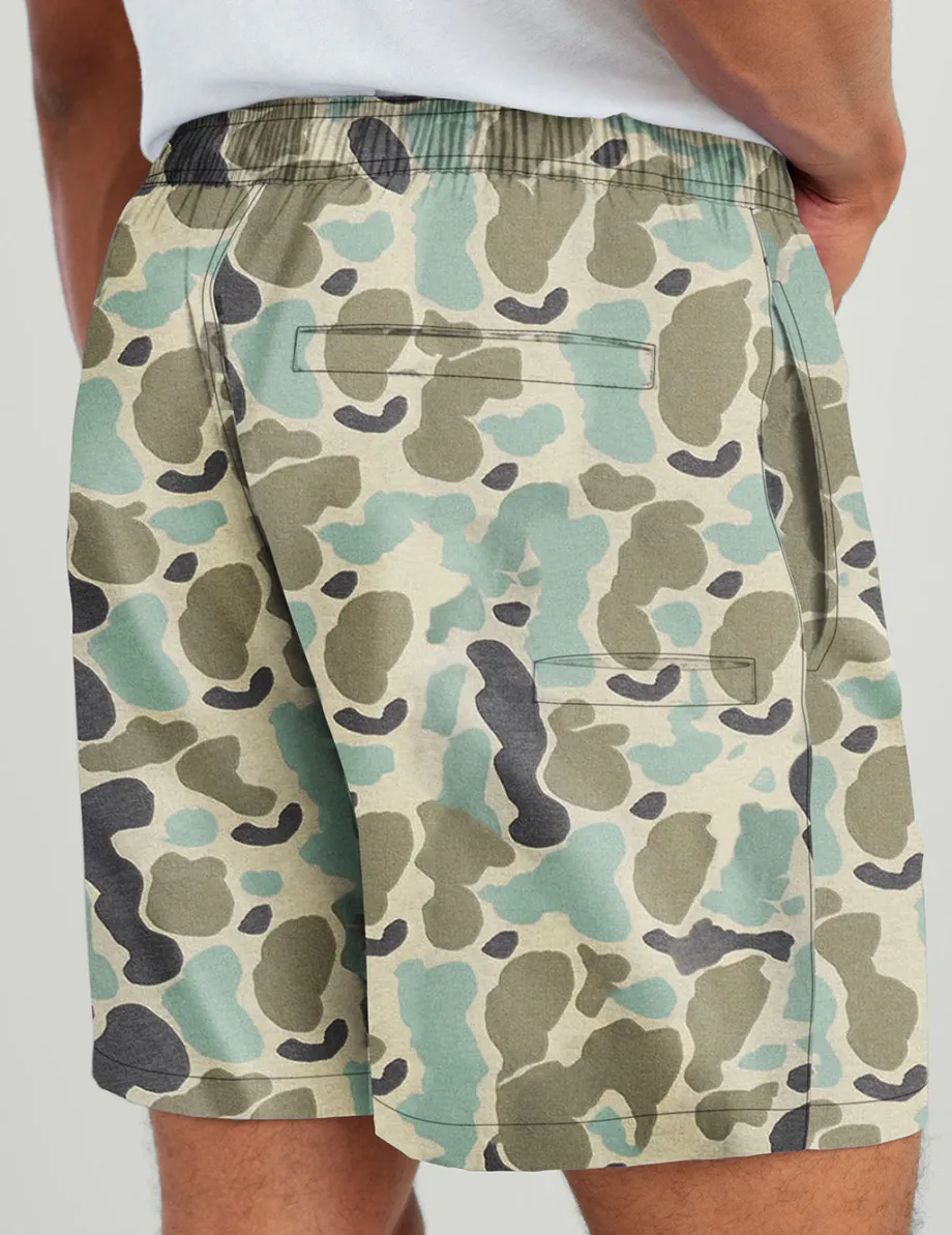 Huk Gear Swim-KC Pursuit Volley Swim Short KC Volcanic Ash Camo
