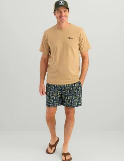 Huk Gear T-Shirts-KC Sketch Series Tee Marl
