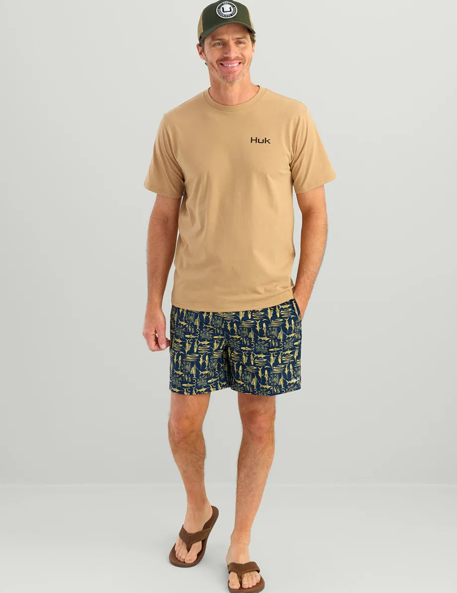 Huk Gear T-Shirts-KC Sketch Series Tee Marl