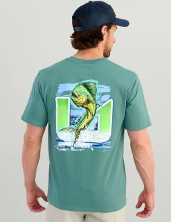 Huk Gear T-Shirts-KC Sketch Series Tee North Atlantic