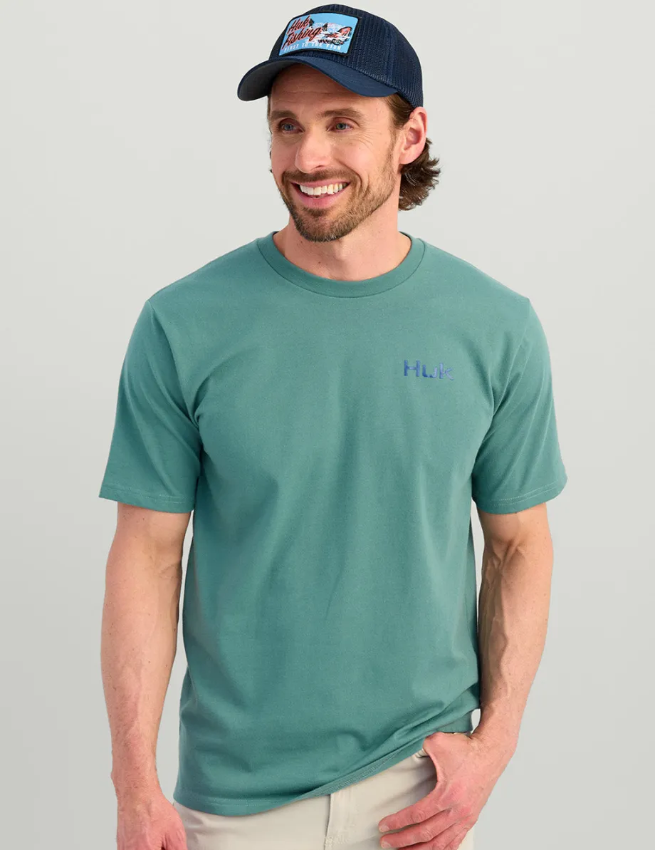 Huk Gear T-Shirts-KC Sketch Series Tee North Atlantic