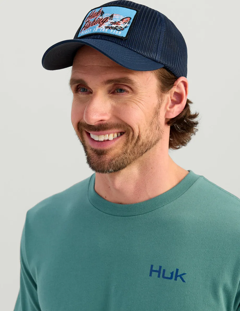 Huk Gear T-Shirts-KC Sketch Series Tee North Atlantic