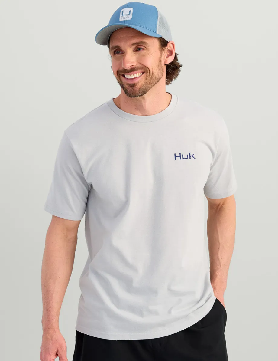 Huk Gear T-Shirts-KC Sketch Series Tee Harbor Mist