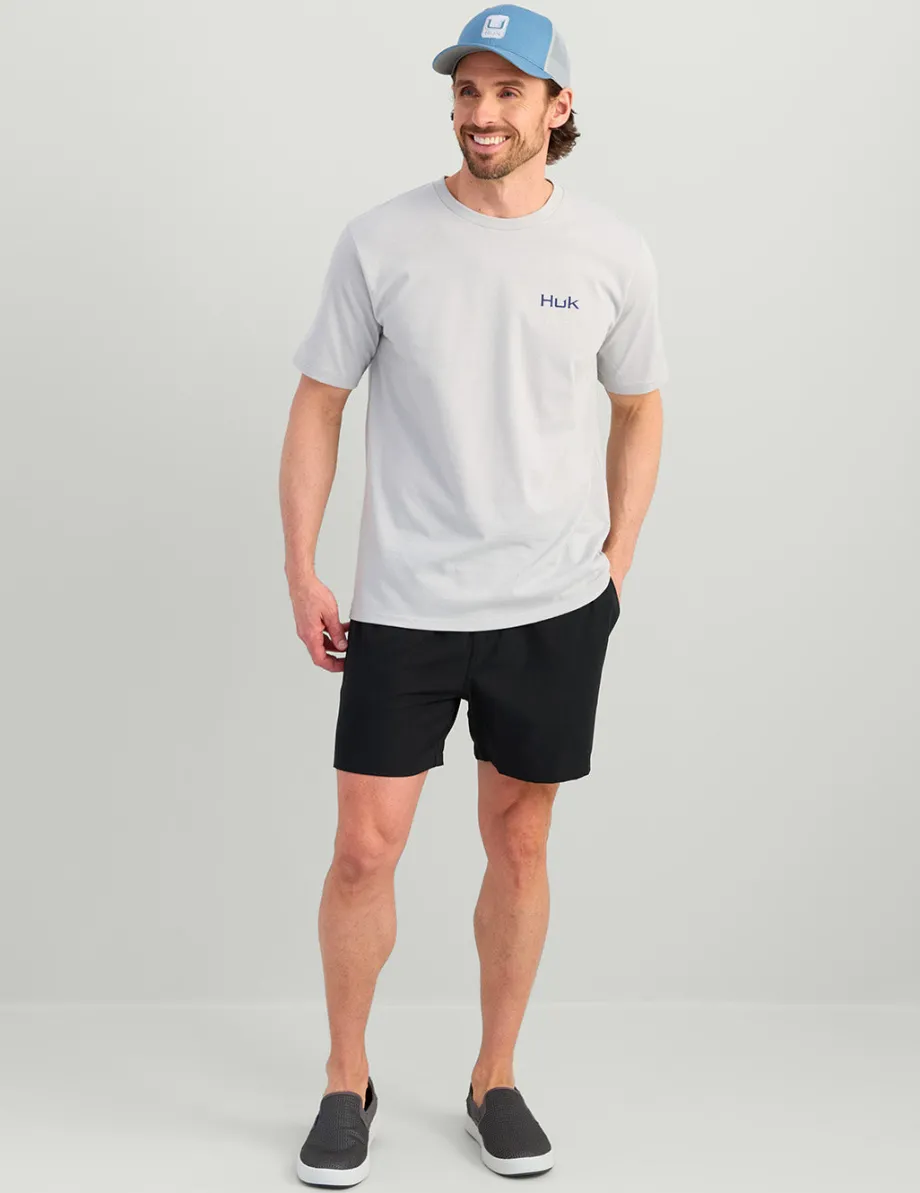 Huk Gear T-Shirts-KC Sketch Series Tee Harbor Mist