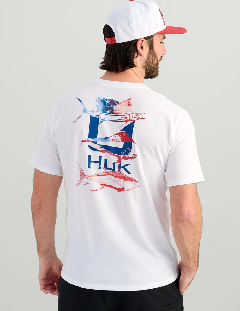 Huk Gear T-Shirts-KC Southern Slam Tee White