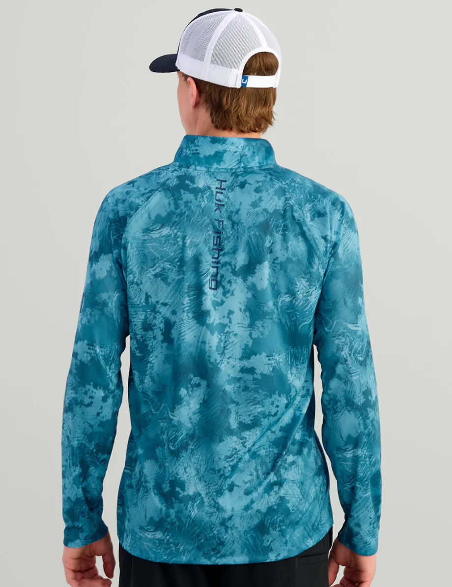 Huk Gear Performance Tops-KC Subphantis 1/4 Zip KC Subphantis Flow