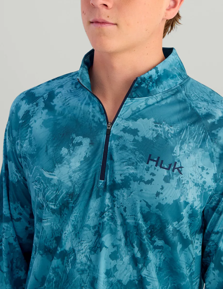 Huk Gear Performance Tops-KC Subphantis 1/4 Zip KC Subphantis Flow