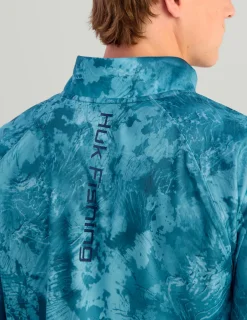Huk Gear Performance Tops-KC Subphantis 1/4 Zip KC Subphantis Flow