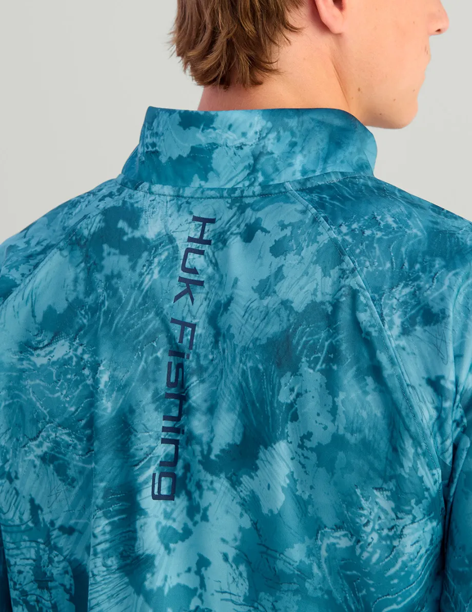 Huk Gear Performance Tops-KC Subphantis 1/4 Zip KC Subphantis Flow