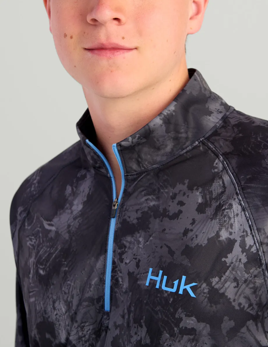 Huk Gear Performance Tops-KC Subphantis 1/4 Zip KC Subphantis Night Vision