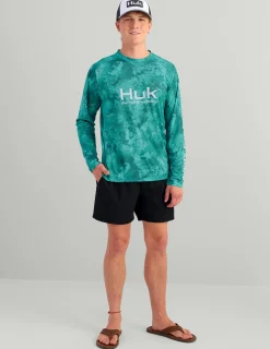 Huk Gear Performance Tops-KC Subphantis Pursuit Performance Crew KC Subphantis Shallows