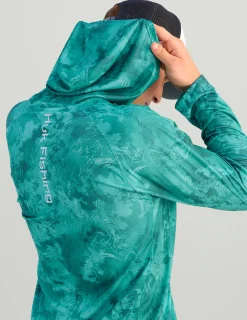 Huk Gear Performance Tops-KC Subphantis Pursuit Performance Hoodie KC Subphantis Shallows