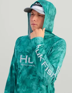 Huk Gear Performance Tops-KC Subphantis Pursuit Performance Hoodie KC Subphantis Shallows