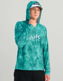 Huk Gear Performance Tops-KC Subphantis Pursuit Performance Hoodie KC Subphantis Shallows