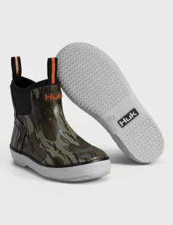 Huk Gear Boots|Rainwear-Kids Bottomland Rogue Wave Boots Mossy Oak Bottomland