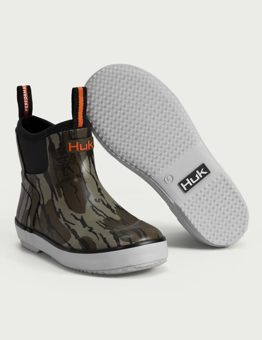 Huk Gear Boots|Rainwear-Kids Bottomland Rogue Wave Boots Mossy Oak Bottomland
