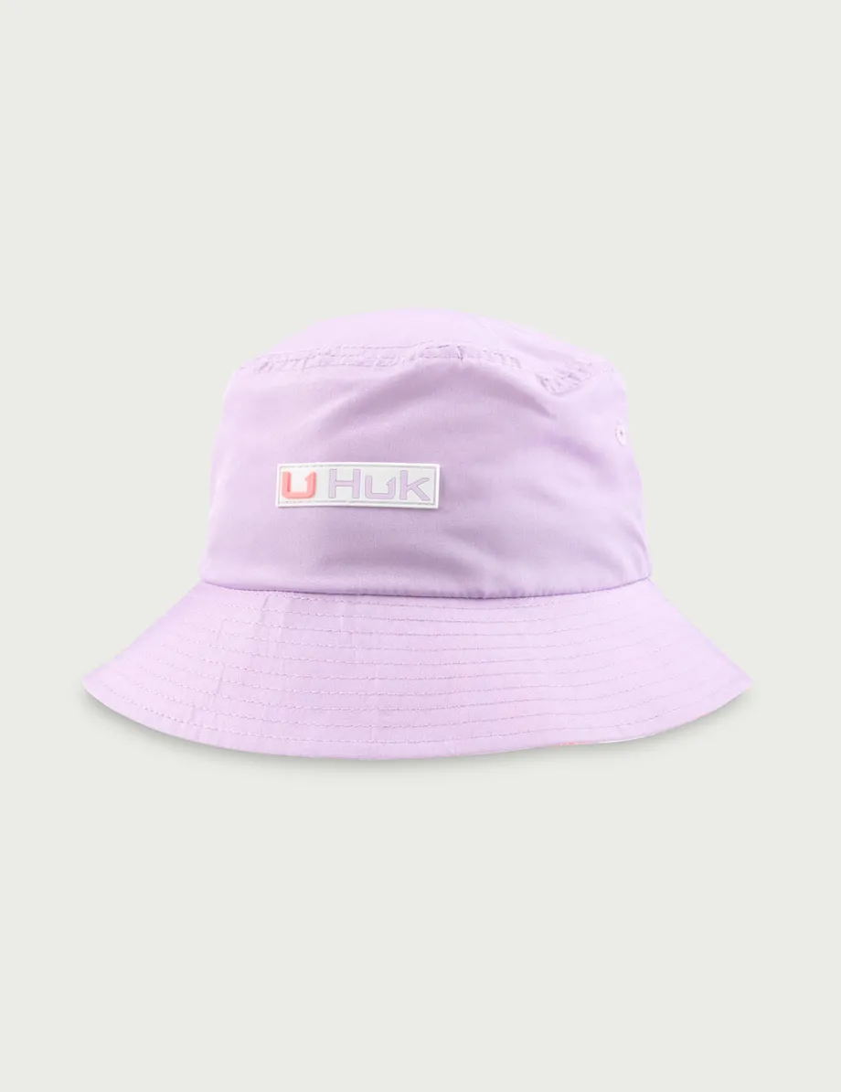 Huk Gear Hats-Kids Bucket Hat Orchid Bloom