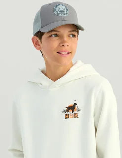 Huk Gear Hats-Kids Circle Patch Trucker Hat Night Owl