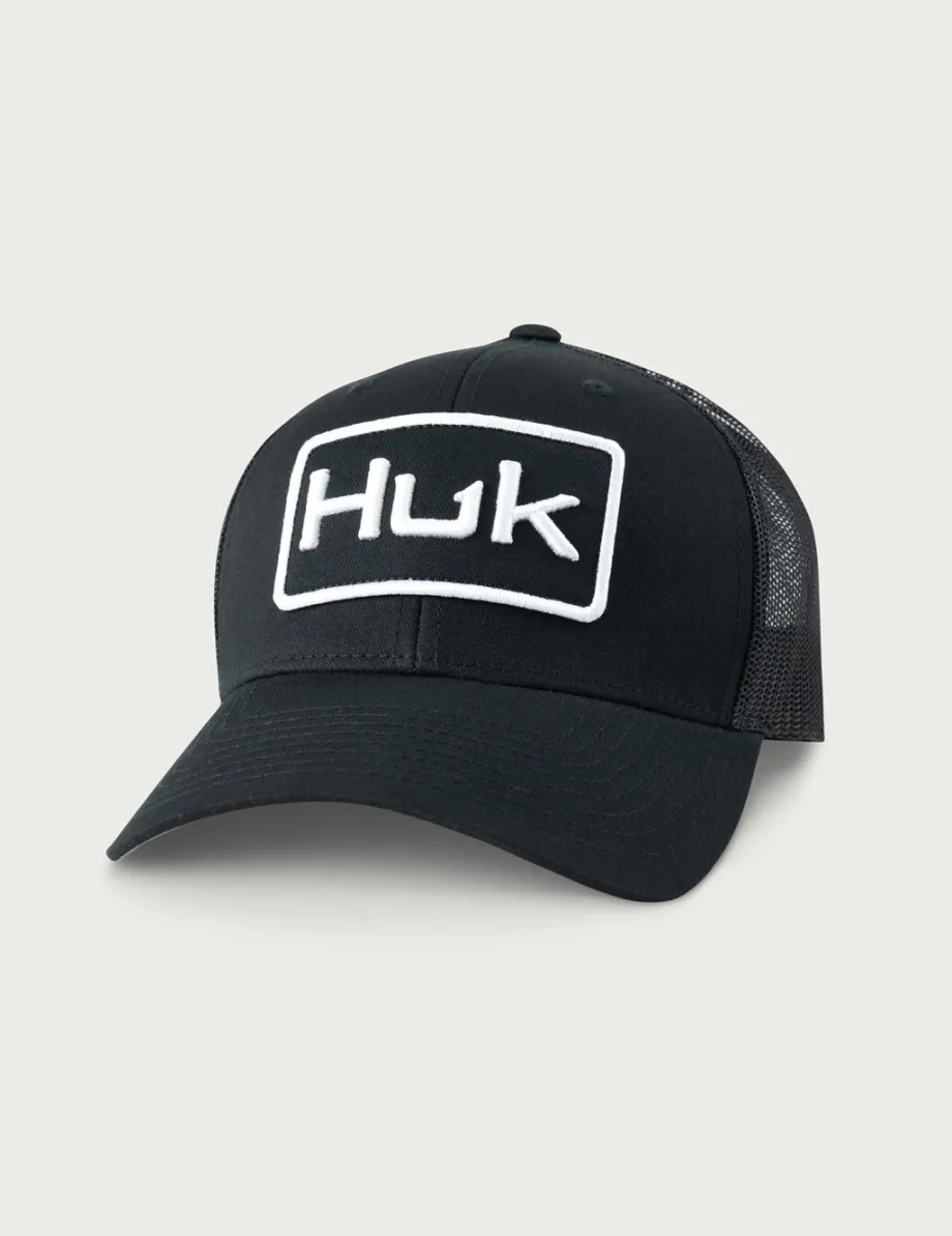 Huk Gear Hats-Kids Classic Logo Trucker Hat Black