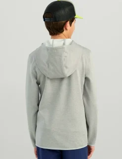 Huk Gear Hoodies & Pullovers|Performance Tops-Kids Coldfront+ Graphic Hoodie Harbor Mist Heather