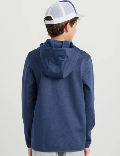 Huk Gear Hoodies & Pullovers|Performance Tops-Kids Coldfront+ Graphic Hoodie Naval Academy Heather