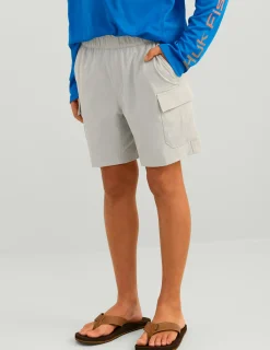 Huk Gear Shorts-Kids Creekbed Cargo Short Harbor Mist