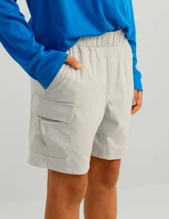 Huk Gear Shorts-Kids Creekbed Cargo Short Harbor Mist