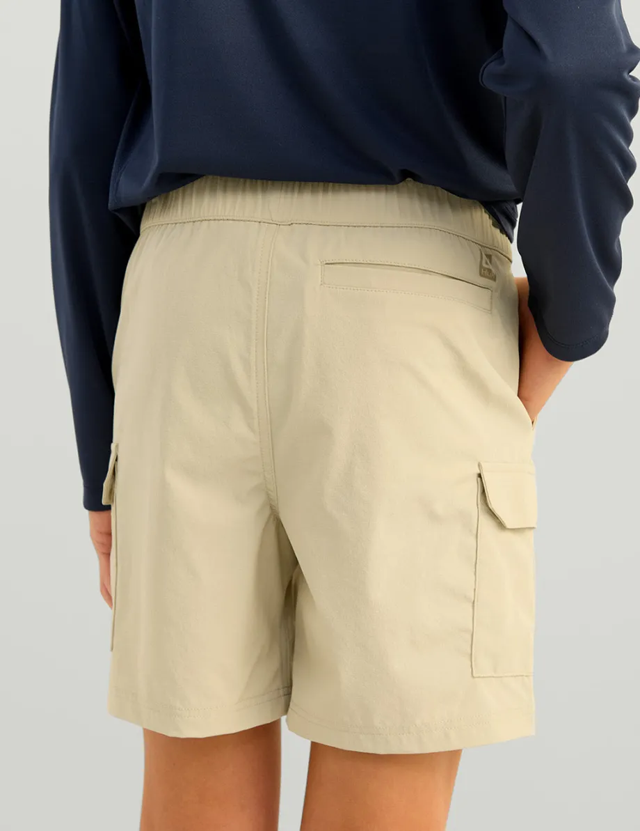 Huk Gear Shorts-Kids Creekbed Cargo Short Khaki