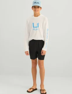 Huk Gear Shorts-Kids Creekbed Cargo Short Black