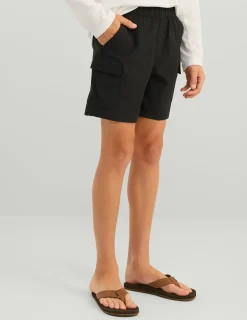 Huk Gear Shorts-Kids Creekbed Cargo Short Black