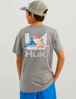 Huk Gear T-Shirts-Kids Fish Huk Tee Night Owl