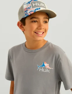 Huk Gear T-Shirts-Kids Fish Huk Tee Night Owl