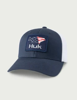 Huk Gear Hats-Kids Fish Huk Trucker Hat Naval Academy