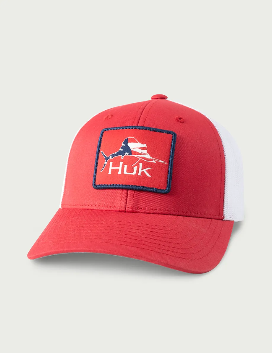 Huk Gear Hats-Kids Fish Huk Trucker Hat Channel Marker