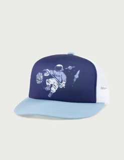 Huk Gear Hats-Kids Foam Trucker Hat Lightning Sky