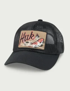 Huk Gear Hats-Kids Full Mesh Trucker Hat Black