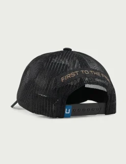 Huk Gear Hats-Kids Full Mesh Trucker Hat Black