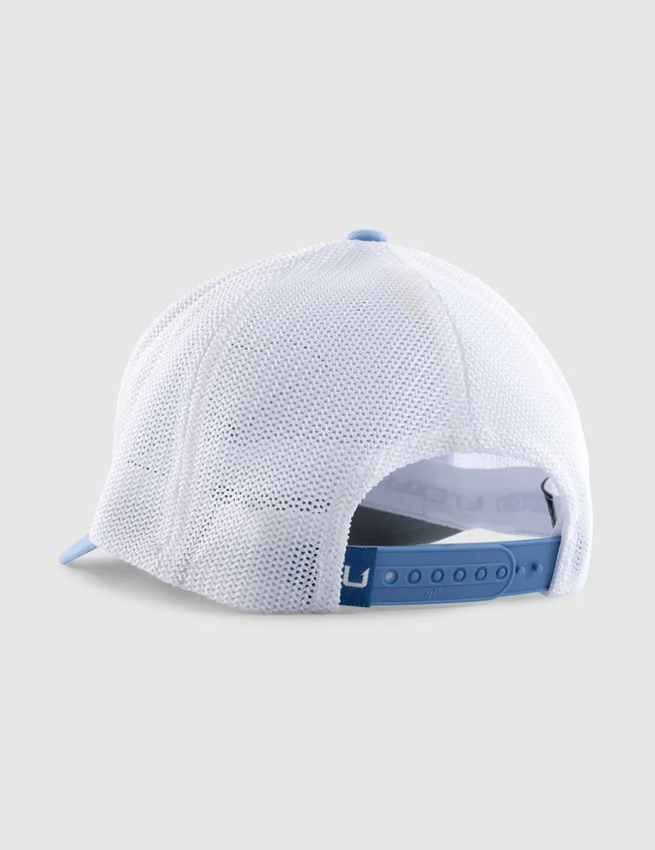 Huk Gear Hats-Kids Huk And Bars Trucker Hat Marolina Blue