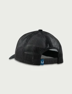 Huk Gear Hats-Kids Huk And Bars Trucker Hat Black