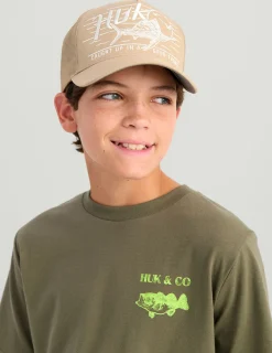 Huk Gear T-Shirts-Kids Huk and Co Tee Moss
