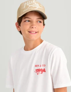 Huk Gear T-Shirts-Kids Huk and Co Tee White