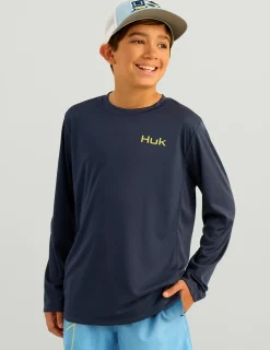 Huk Gear Performance Tops-Kids Huk Fill Pursuit Performance Crew Huk Fill Naval Academy