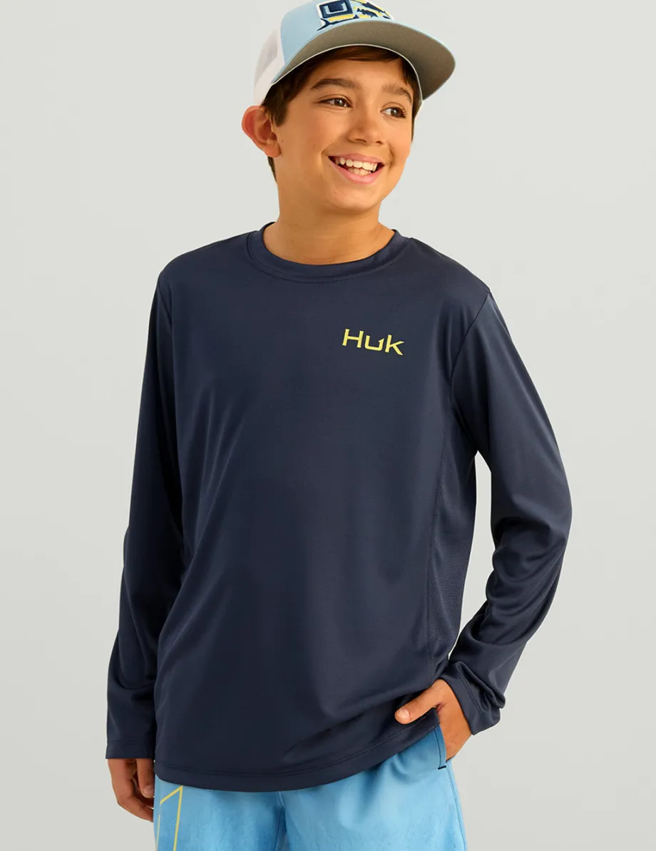 Huk Gear Performance Tops-Kids Huk Fill Pursuit Performance Crew Huk Fill Naval Academy